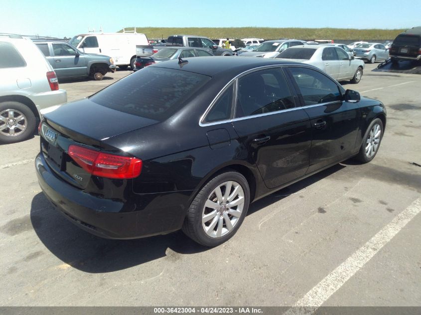 2013 AUDI A4 PREMIUM - WAUAFAFL8DA178682