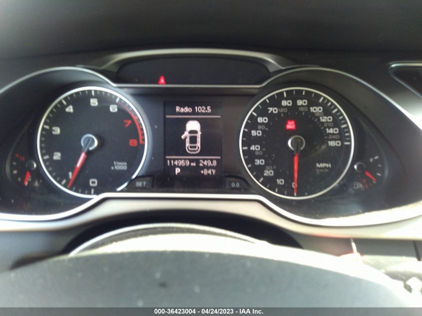 2013 AUDI A4 PREMIUM - WAUAFAFL8DA178682