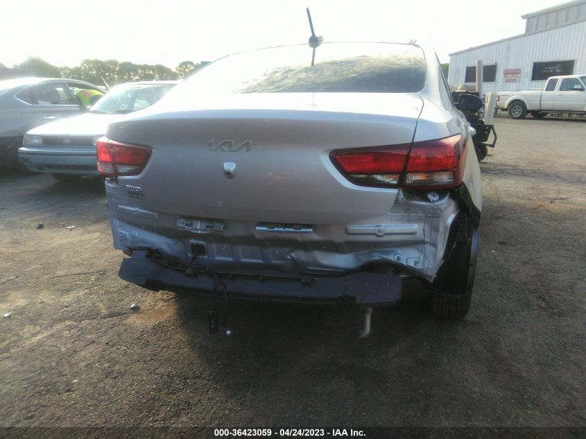 2022 KIA RIO LX - 3KPA24AD6NE488635