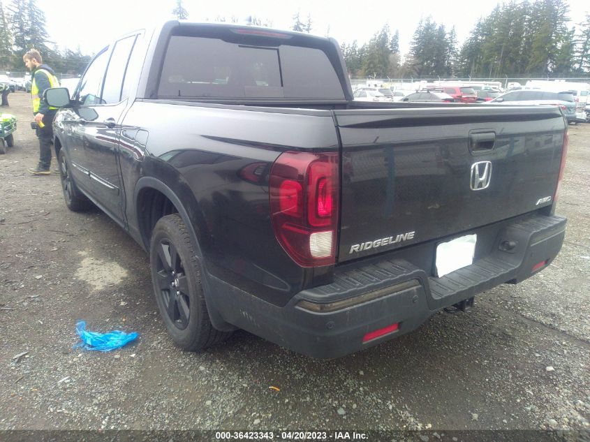 2018 HONDA RIDGELINE BLACK EDITION - 5FPYK3F87JB006819