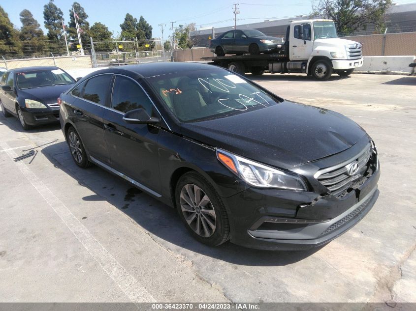 2016 HYUNDAI SONATA 2.4L SPORT - 5NPE34AFXGH322097