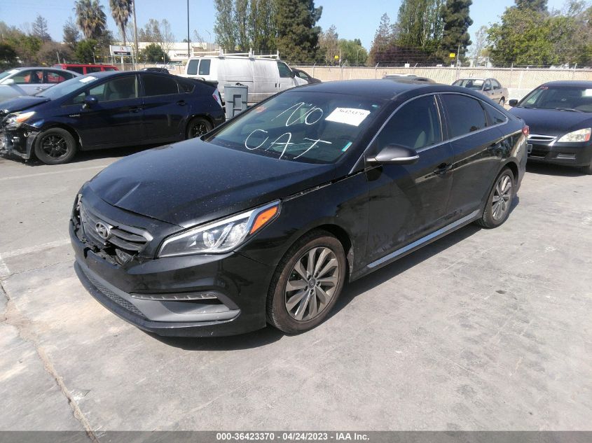 2016 HYUNDAI SONATA 2.4L SPORT - 5NPE34AFXGH322097