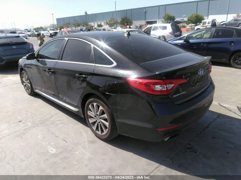 2016 HYUNDAI SONATA 2.4L SPORT - 5NPE34AFXGH322097