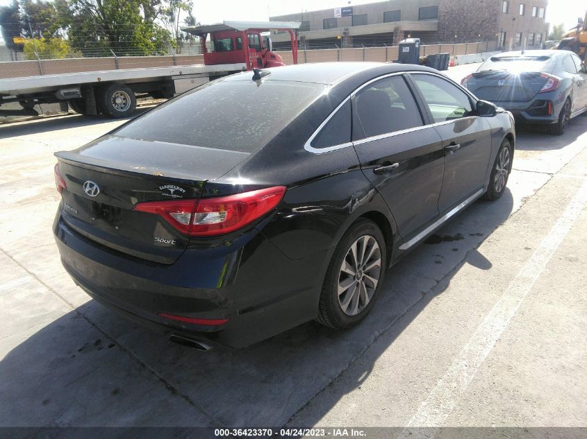 2016 HYUNDAI SONATA 2.4L SPORT - 5NPE34AFXGH322097