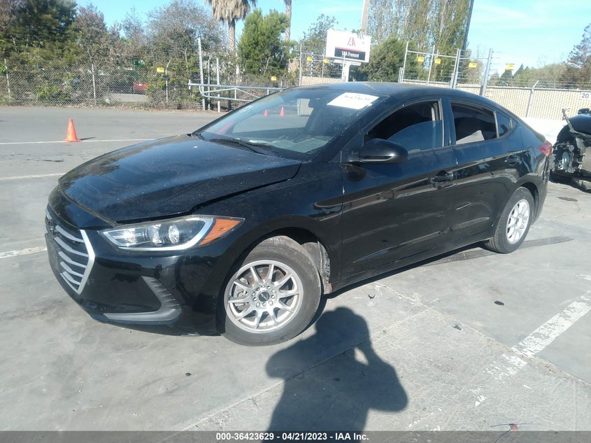 VIN 5NPD74LF9HH166827 2017 HYUNDAI ELANTRA SE