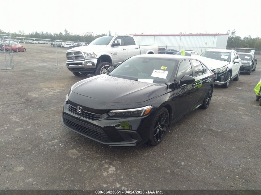 VIN 2HGFE2F57NH595203 2022 HONDA CIVIC SEDAN SPORT