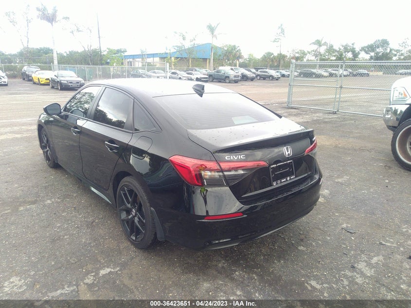 VIN 2HGFE2F57NH595203 2022 HONDA CIVIC SEDAN SPORT