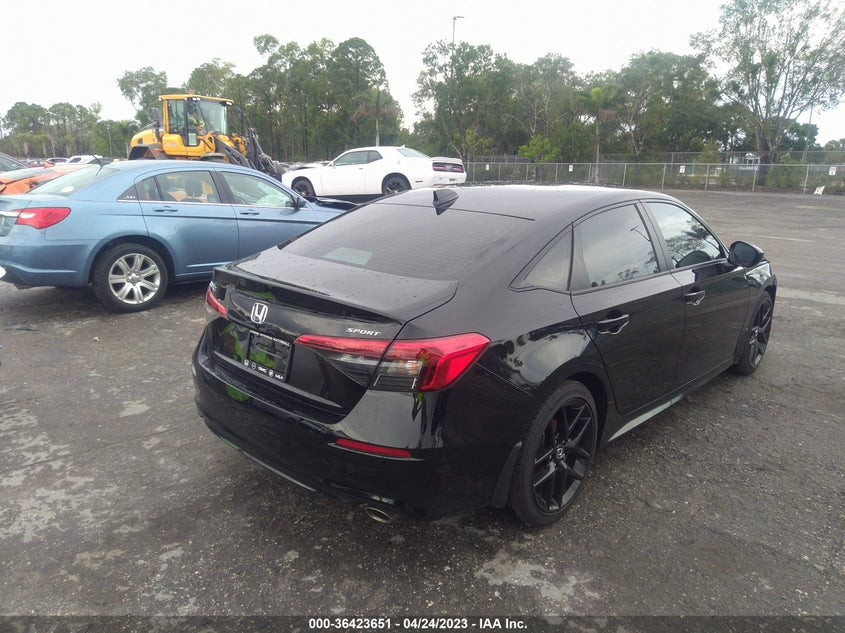 VIN 2HGFE2F57NH595203 2022 HONDA CIVIC SEDAN SPORT