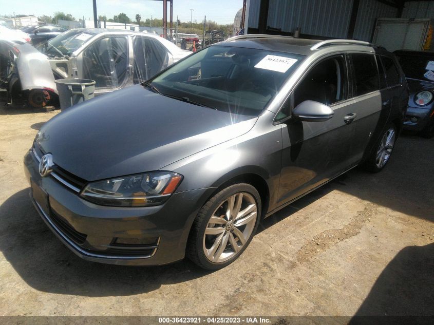 2015 VOLKSWAGEN GOLF SPORTWAGEN TDI SEL 3VWCA7AU7FM500275