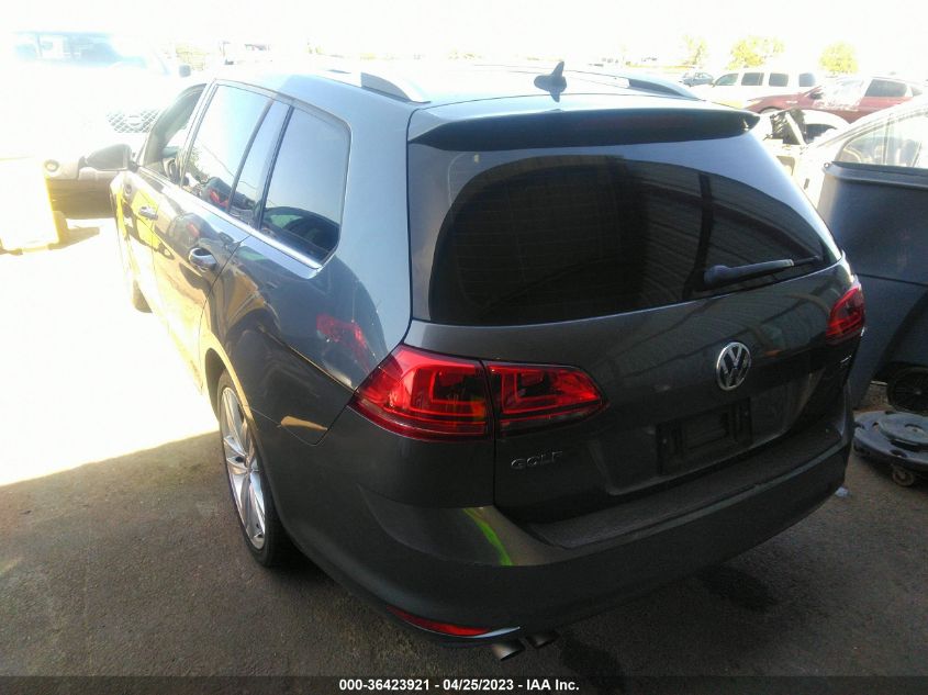 2015 VOLKSWAGEN GOLF SPORTWAGEN TDI SEL 3VWCA7AU7FM500275