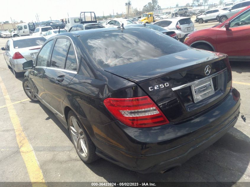 2013 MERCEDES-BENZ C-CLASS C 250 - WDDGF4HB9DR270393