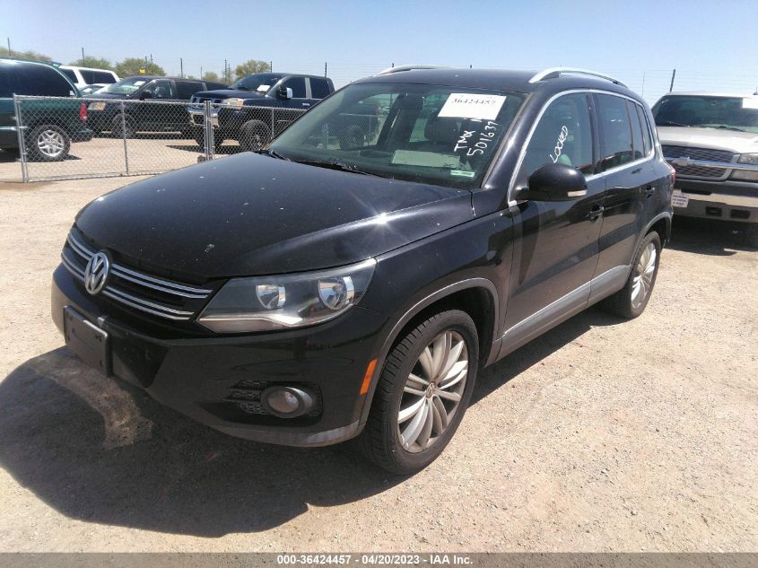 2013 VOLKSWAGEN TIGUAN SE - WVGBV7AX1DW501637