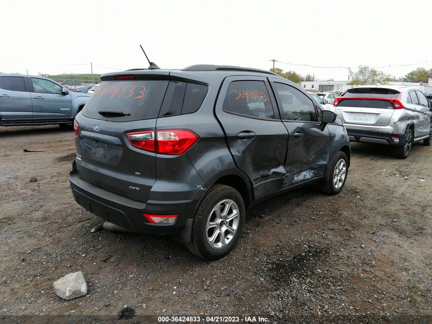 VIN MAJ6S3GL0KC296862 2019 FORD ECOSPORT SE