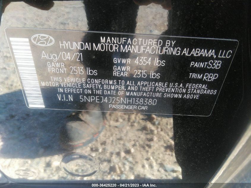 2022 HYUNDAI SONATA SEL PLUS - 5NPEJ4J25NH138380