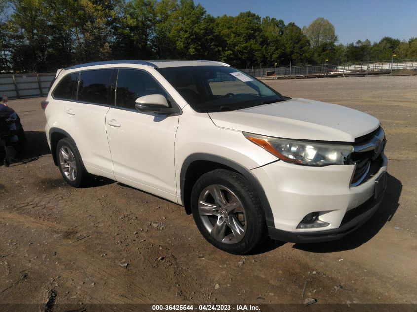 2015 TOYOTA HIGHLANDER LIMITED - 5TDDKRFH4FS093933