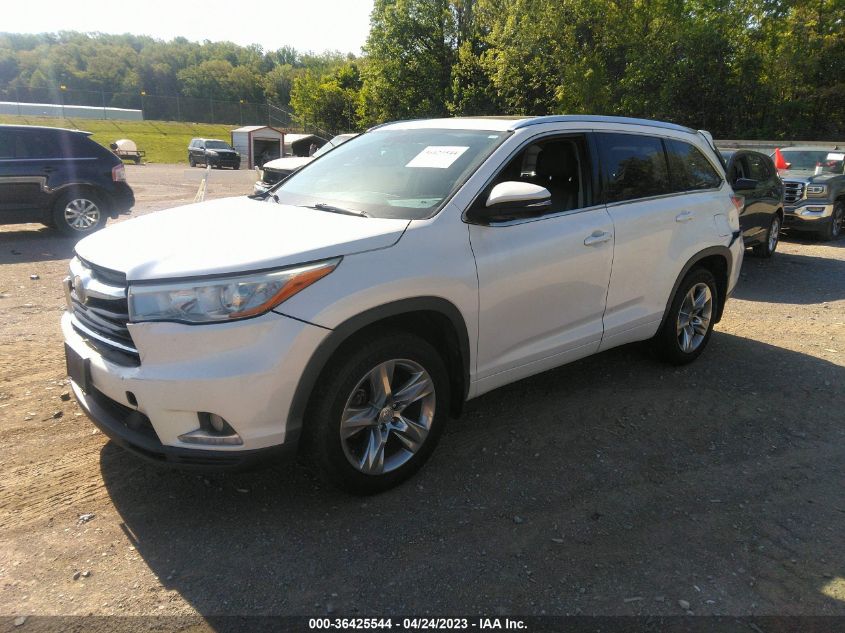 2015 TOYOTA HIGHLANDER LIMITED - 5TDDKRFH4FS093933