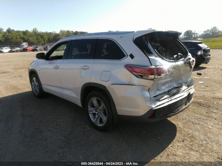 2015 TOYOTA HIGHLANDER LIMITED - 5TDDKRFH4FS093933