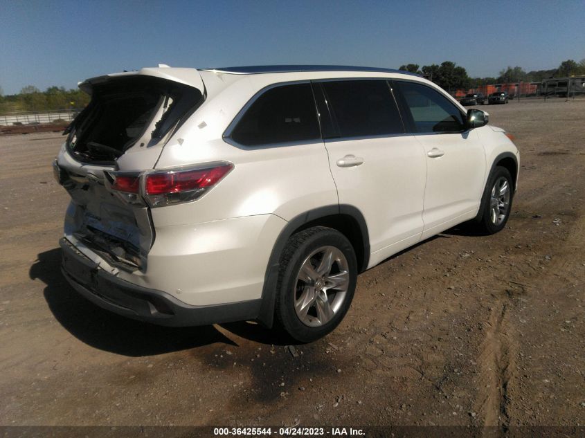 2015 TOYOTA HIGHLANDER LIMITED - 5TDDKRFH4FS093933