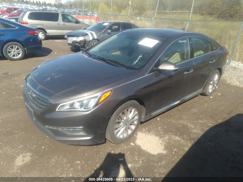 2015 HYUNDAI SONATA 2.4L LIMITED - 5NPE34AF7FH026890