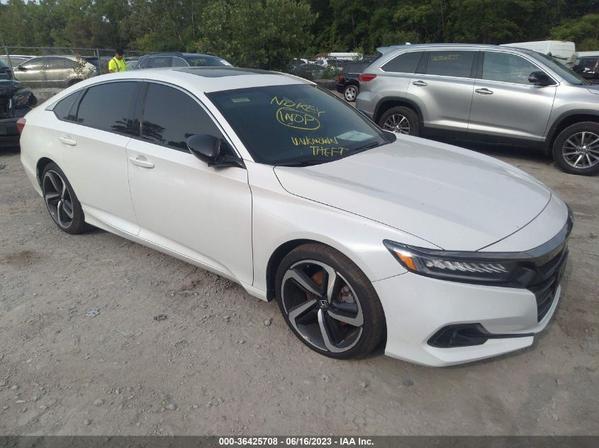 2021 HONDA ACCORD SEDAN SPORT - 1HGCV2F34MA024833