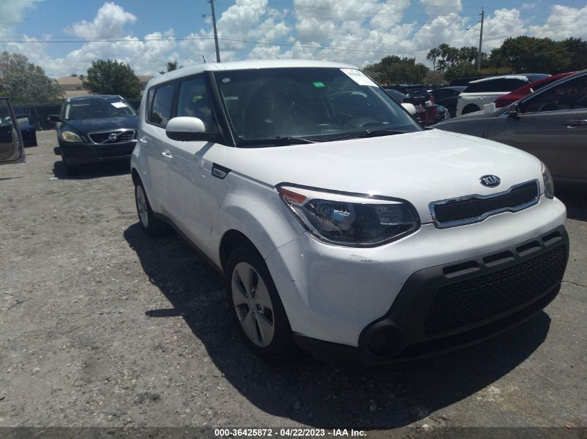 2016 KIA SOUL BASE - KNDJN2A23G7401139