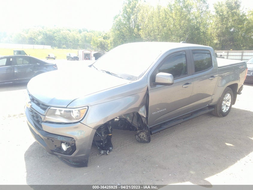 VIN 1GCGTCEN5M1298217 2021 CHEVROLET COLORADO 4WD LT