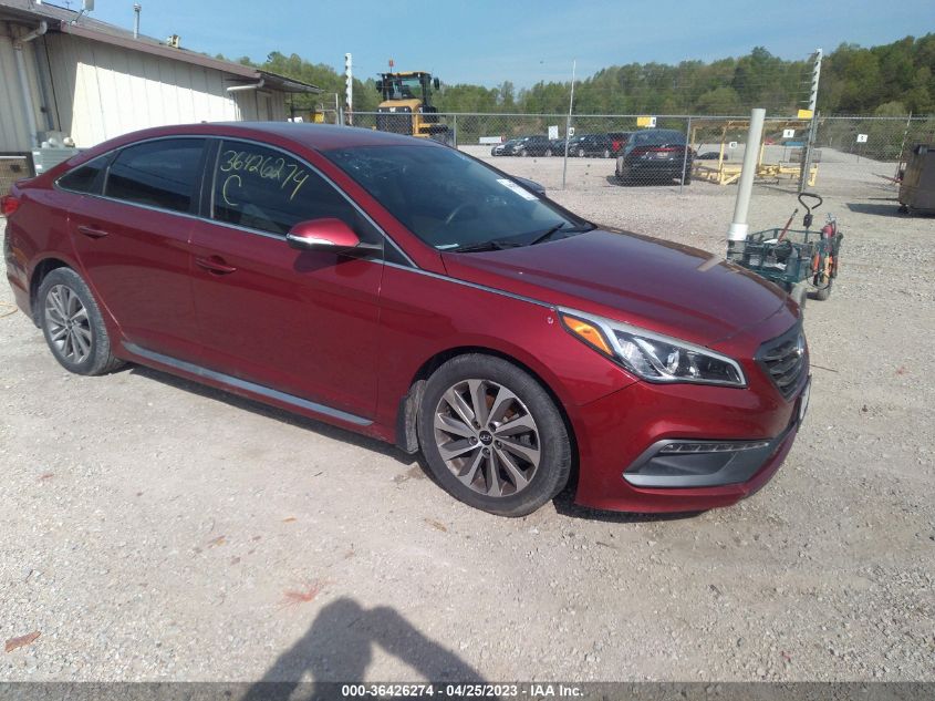 2015 HYUNDAI SONATA 2.4L SPORT - 5NPE34AFXFH141872