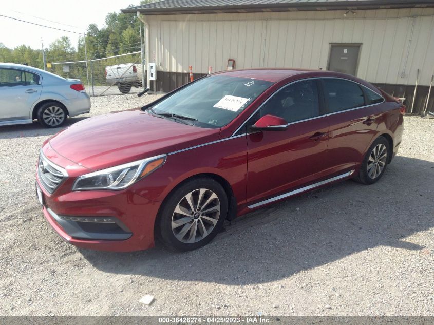 2015 HYUNDAI SONATA 2.4L SPORT - 5NPE34AFXFH141872