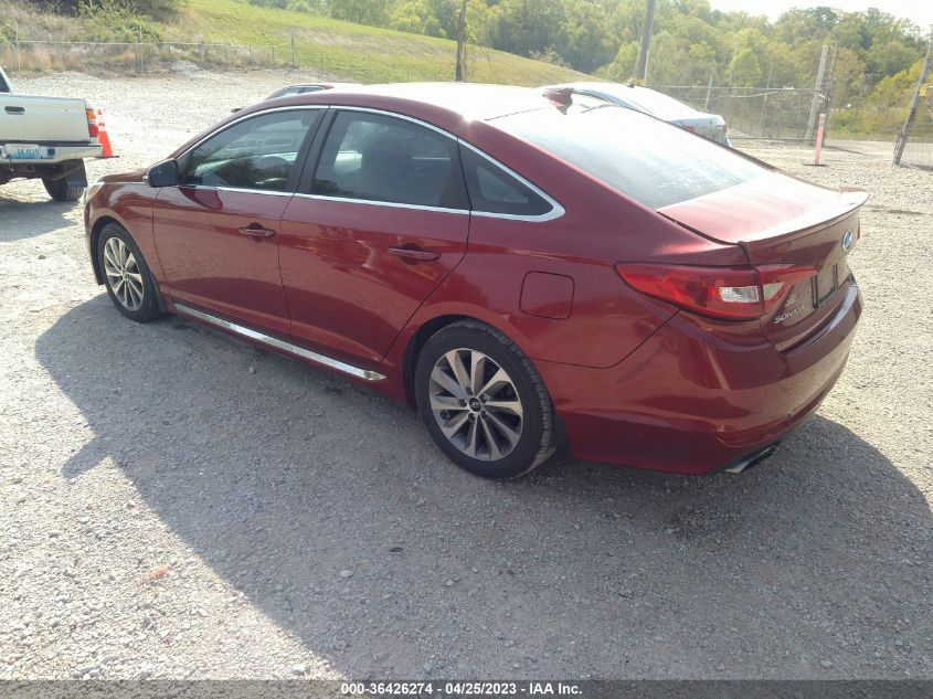 2015 HYUNDAI SONATA 2.4L SPORT - 5NPE34AFXFH141872