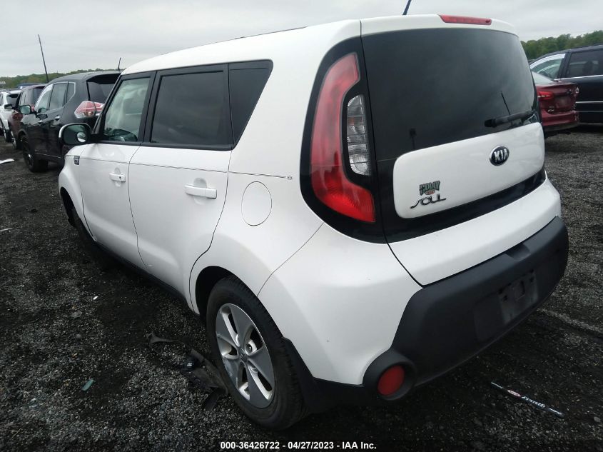 2016 KIA SOUL BASE - KNDJN2A26G7392629