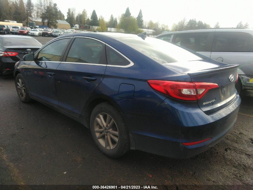 2015 HYUNDAI SONATA 2.4L SE - 5NPE24AF3FH257790