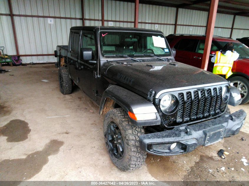 1C6HJTAG4NL182490 JEEP GLADIATOR WILLYS SPORT 2022
