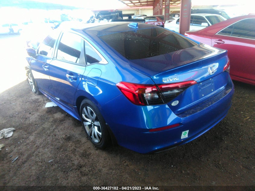 VIN 2HGFE2F26NH522863 2022 HONDA CIVIC SEDAN LX