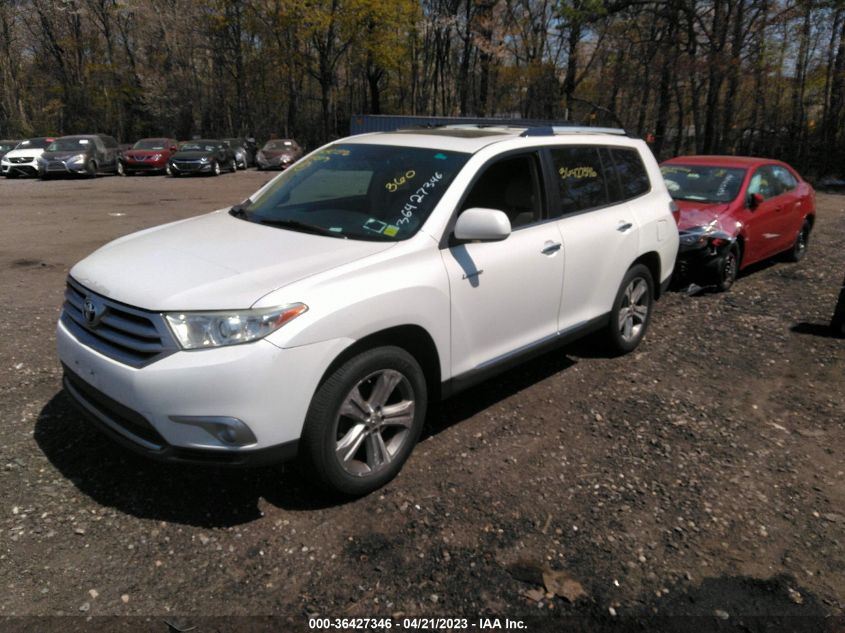 2013 TOYOTA HIGHLANDER LIMITED - 5TDDK3EH8DS179578