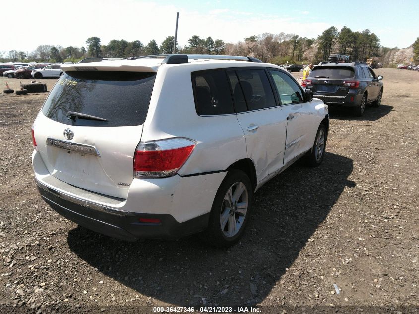 2013 TOYOTA HIGHLANDER LIMITED - 5TDDK3EH8DS179578