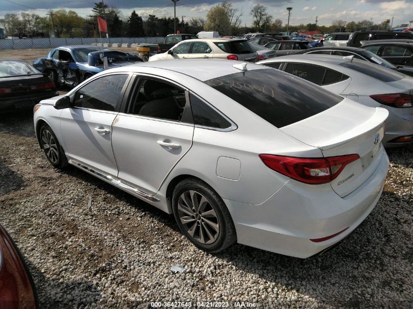 2016 HYUNDAI SONATA 2.4L SPORT - 5NPE34AF4GH269803