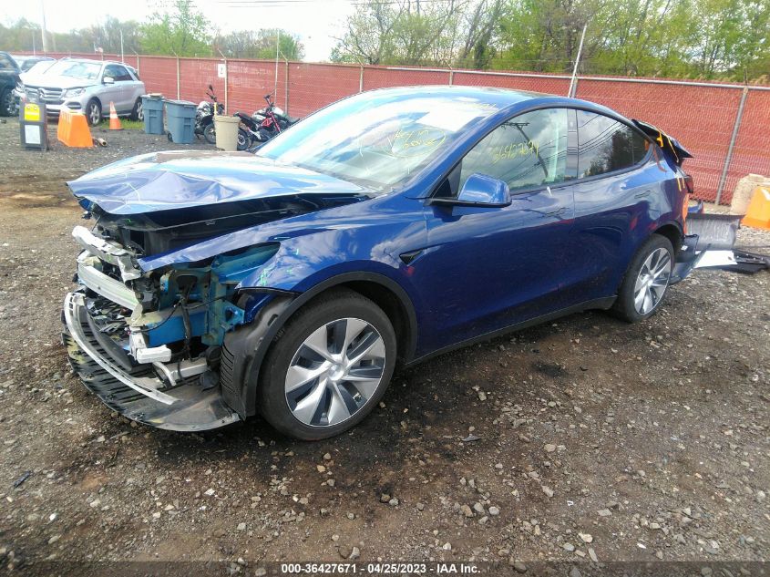 2021 TESLA MODEL Y LONG RANGE - 5YJYGDEE4MF248656