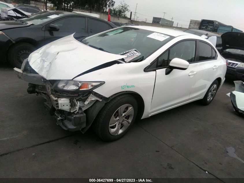 2015 HONDA CIVIC SEDAN LX - 19XFB2F54FE231986
