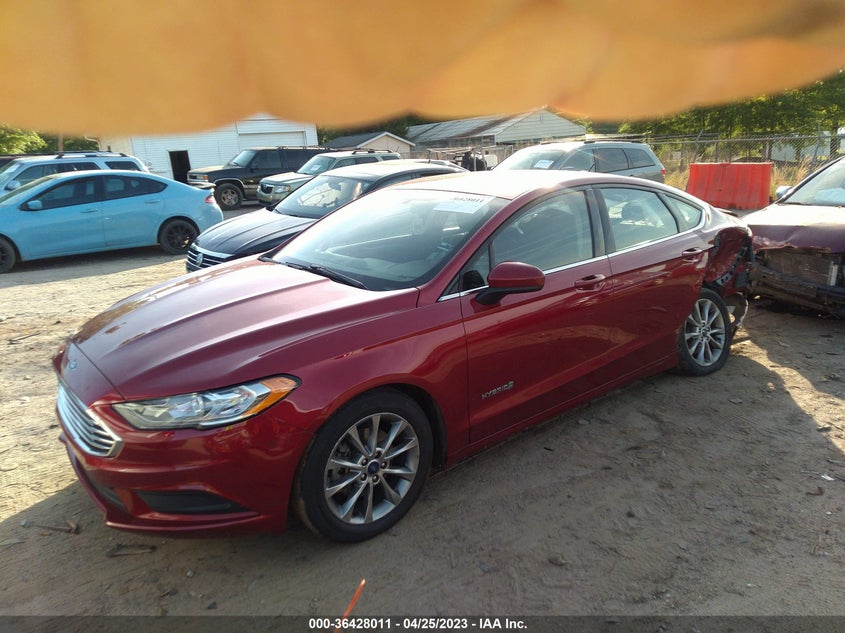 VIN 3FA6P0LUXHR384925 2017 FORD FUSION HYBRID SE