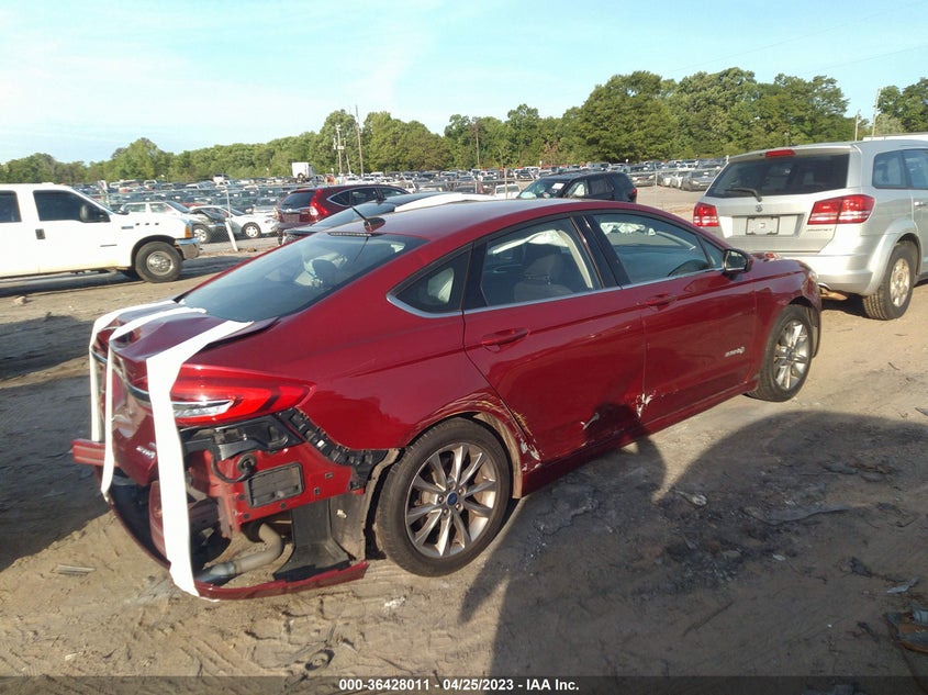 VIN 3FA6P0LUXHR384925 2017 FORD FUSION HYBRID SE