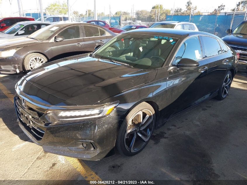 2021 HONDA ACCORD SEDAN SPORT - 1HGCV1F36MA049369