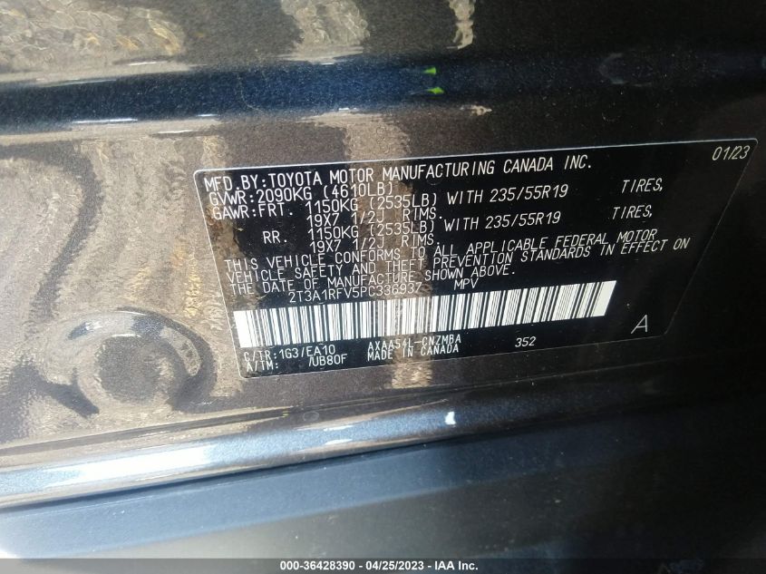 2023 TOYOTA RAV4 XLE PREMIUM - 2T3A1RFV5PC336937