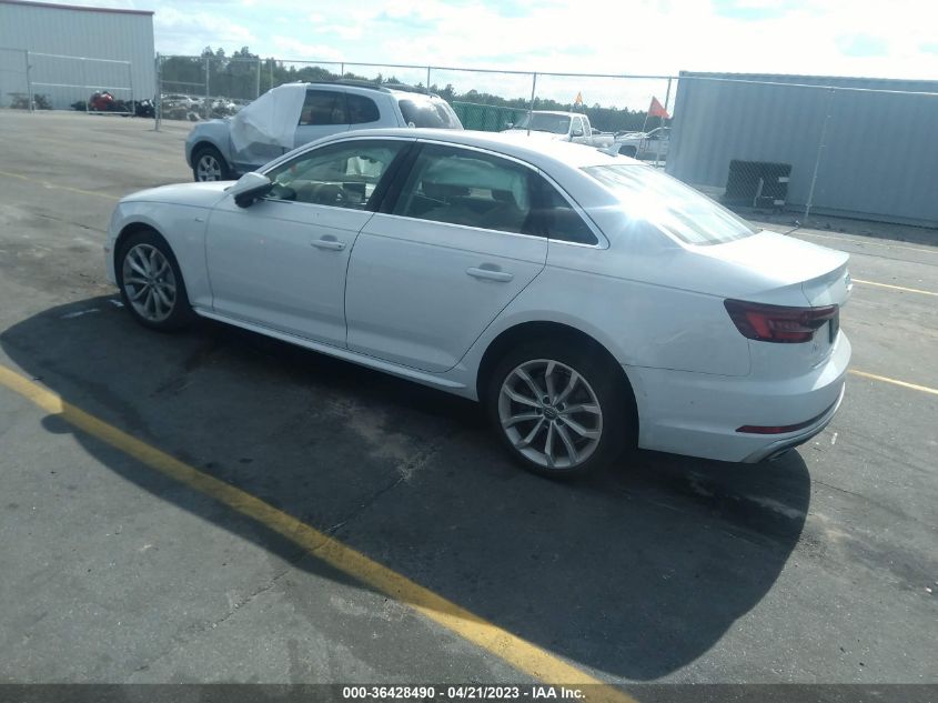 2019 AUDI A4 PREMIUM - WAUDNAF49KN014310