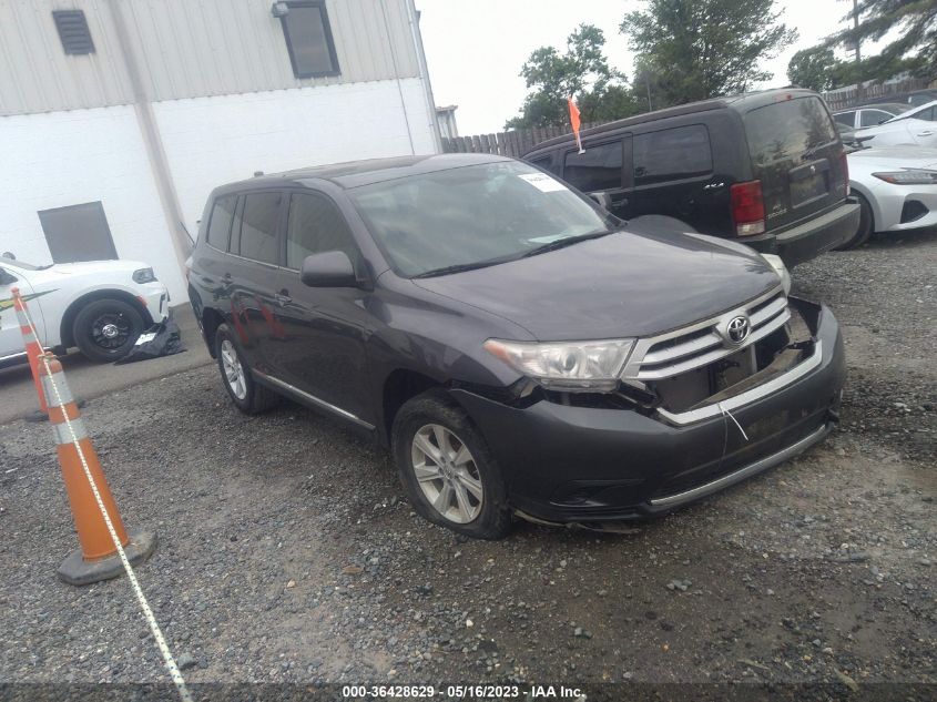 2013 TOYOTA HIGHLANDER - 5TDZA3EH9DS039483