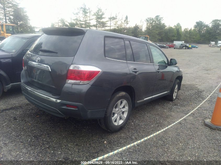 2013 TOYOTA HIGHLANDER - 5TDZA3EH9DS039483