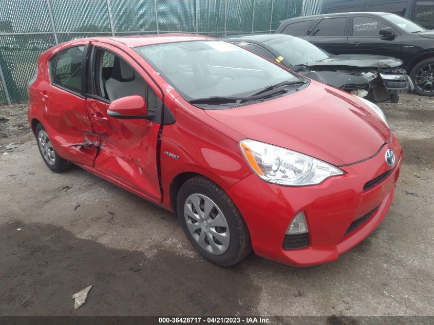 2013 TOYOTA PRIUS C ONE/TWO/THREE/FOUR - JTDKDTB37D1552276