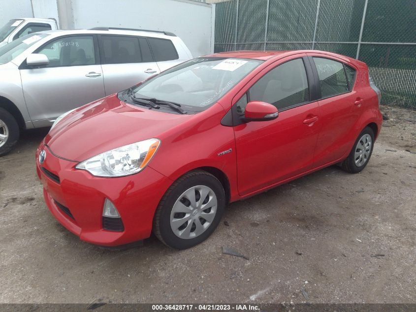 2013 TOYOTA PRIUS C ONE/TWO/THREE/FOUR - JTDKDTB37D1552276