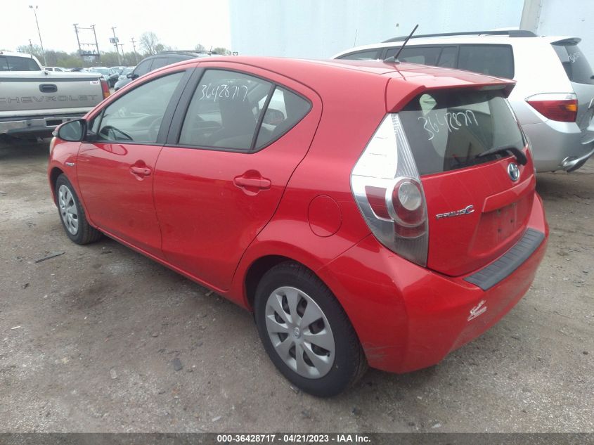 2013 TOYOTA PRIUS C ONE/TWO/THREE/FOUR - JTDKDTB37D1552276