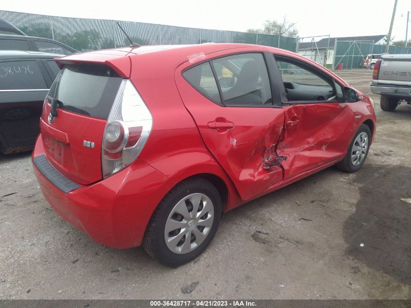 2013 TOYOTA PRIUS C ONE/TWO/THREE/FOUR - JTDKDTB37D1552276