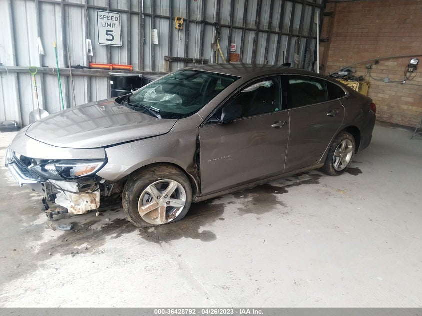 VIN 1G1ZB5ST1NF190832 2022 CHEVROLET MALIBU LS